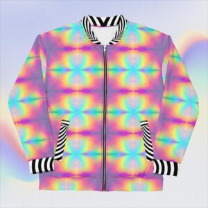 all over print unisex bomber jacket white front 6609ff29ee2e4