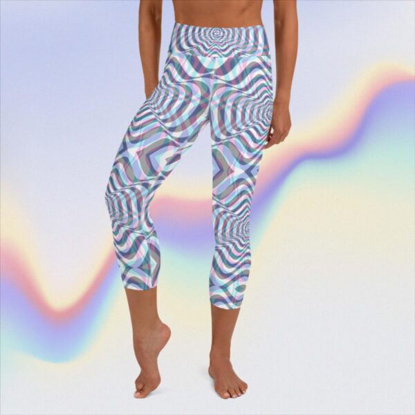 all over print yoga capri leggings white front 660b7f8c97f93